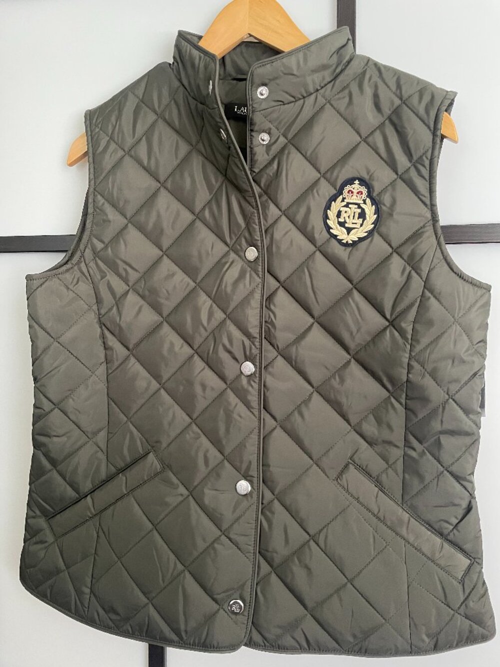 NWT Lauren ralph lauren quilted vest - S